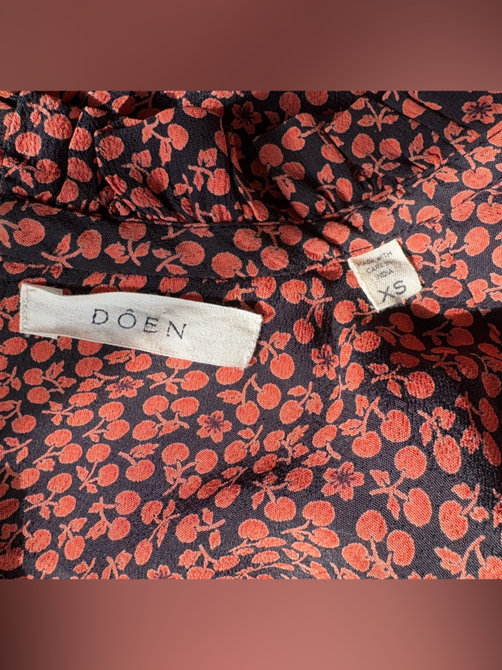 Doên Minuit Cherry Willow Print Mini Dress XS - Picture 8 of 10